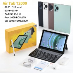 تابلت AirTab T2000 10 1 مزود بكيبورد وماوس وقلم ضمان 6 شهور سماعة هدية