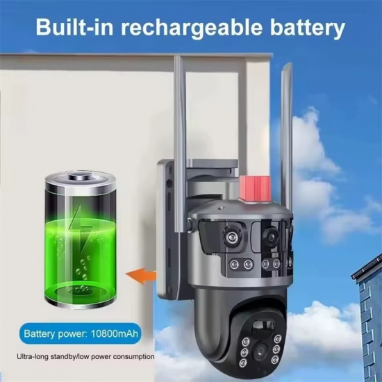 كاميرا مراقبة ذكية بالطاقة الشمسية