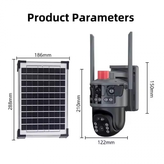 كاميرا مراقبة ذكية بالطاقة الشمسية