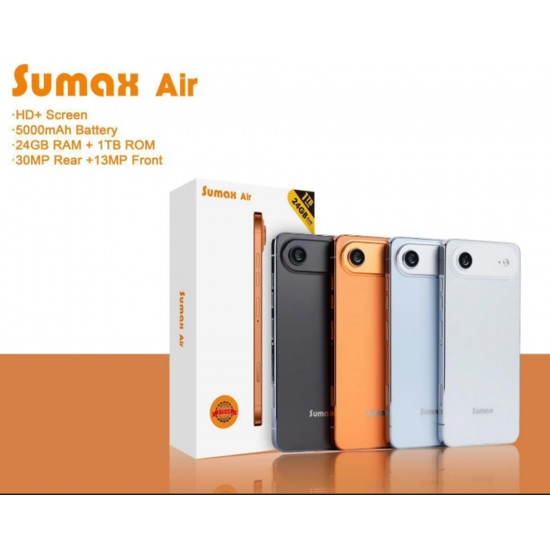 هاتف Sumax Air 5G ضمان 6 شهور سماعة بلوتوث هدية