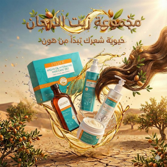 مجموعة زيت الارجان للعناية بالشعر