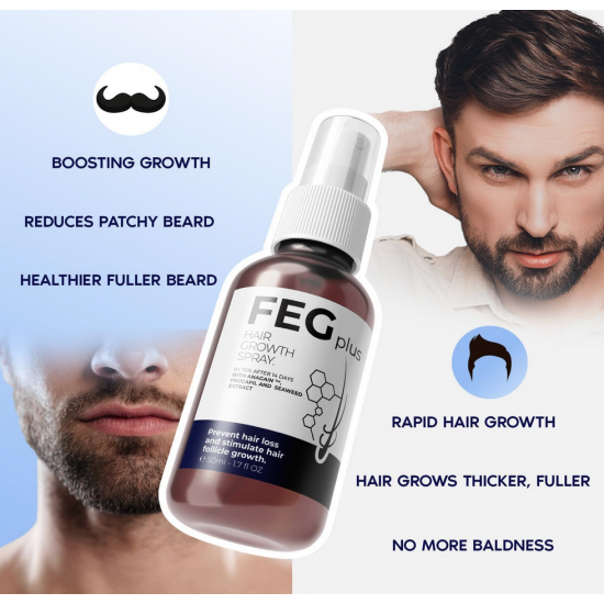 FEG Plus بخاخ لتحسين نمو الشعر ومنع التساقط