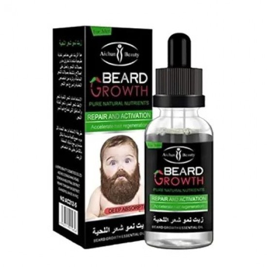 عرض أربع قطع زيت نمو شعر اللحية