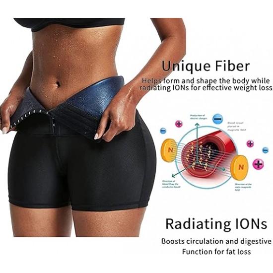 2 قطهة من شورت ساونا للنساء لشد الجسم