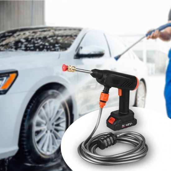 عرض تنظيف السيارة الفائق مسدس الغسيل بالفوم سبراي تنظيف مقاعد السيارة فوطة مايكروفايبر مكنسة سيارة لاسلكية