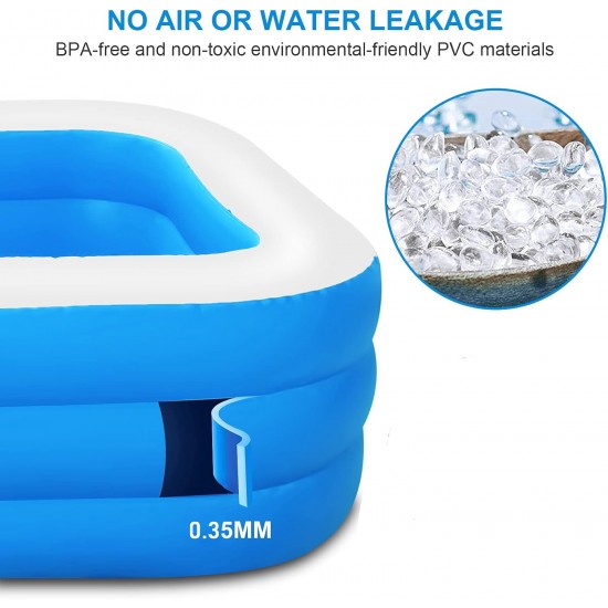 حوض سباحة عائلي كبير منفاخ يدوى هدية مجانية