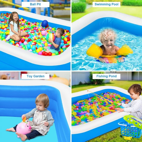 حوض سباحة عائلي كبير منفاخ يدوى هدية مجانية