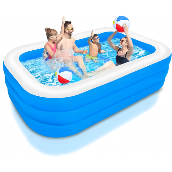 حوض سباحة عائلي كبير منفاخ يدوى هدية مجانية