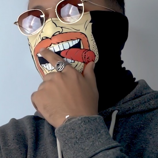 ماسك للموتسكلات والعجل شكل باد بوي