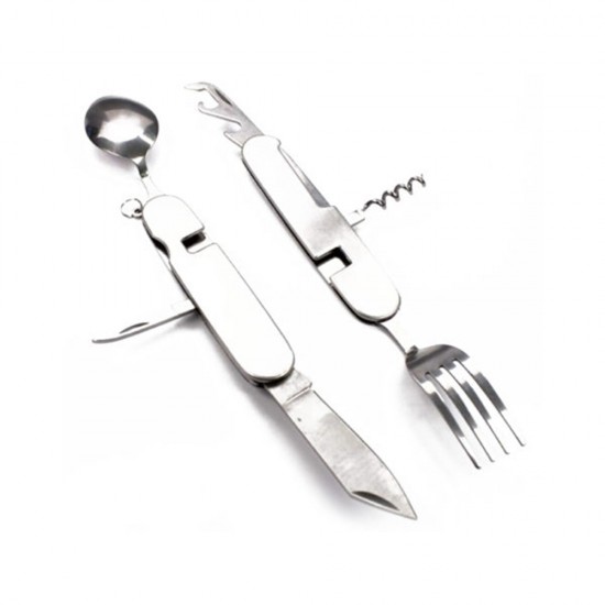 طقم ادوات مائدة قابلة للطي 6 في 1