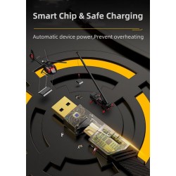 كابل شاحن USB متعدد 15 سم شحن سريع 65 واط 3 في 1 Lightning Type C Micro USB