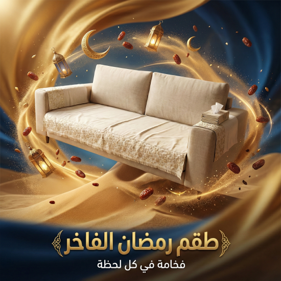 طقم 1 كنبه مع 2 مناديل رمضان