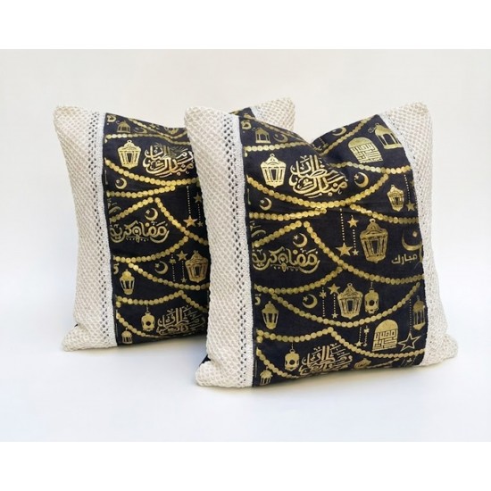 رانر مع 2 كفر كوشن بيج اسود