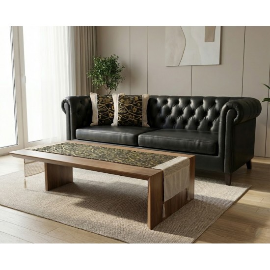 رانر مع 2 كفر كوشن بيج اسود