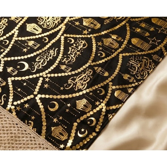 رانر مع 2 كفر كوشن بيج اسود