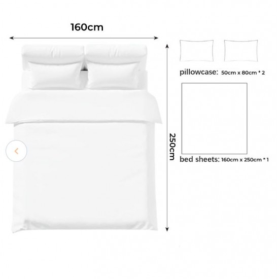 ملايه 3 قطع للاستخدام مره واحده