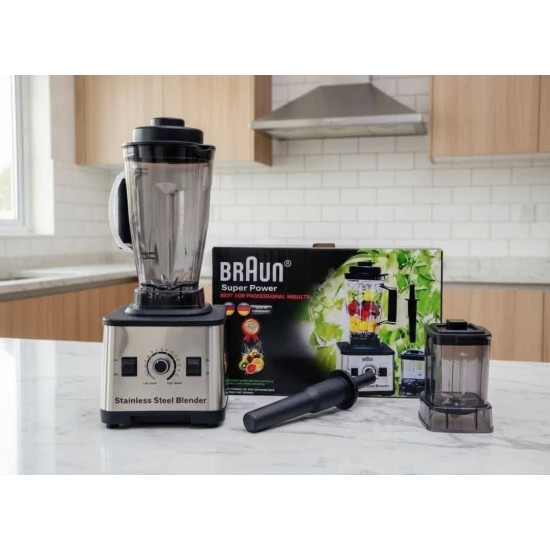 خلاط مطحنه 12000 وات BRAUN مع ضمان