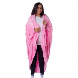 بطانيه قابله للارتداء وردي