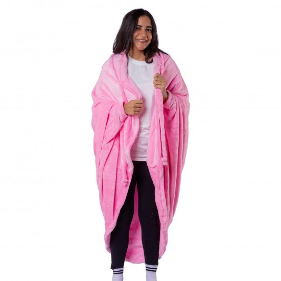 بطانيه قابله للارتداء وردي