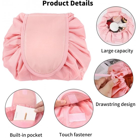 شنطة المكياج المحمولة بينك