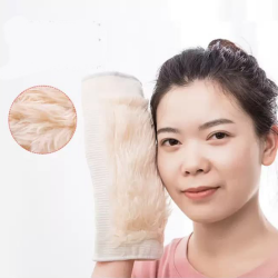 عرض 2 قطعة ركبة مبطنة بفرو