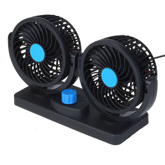 مروحة سيارة مزدوجة الرأس ب USB