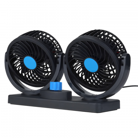 مروحة سيارة مزدوجة الرأس ب USB