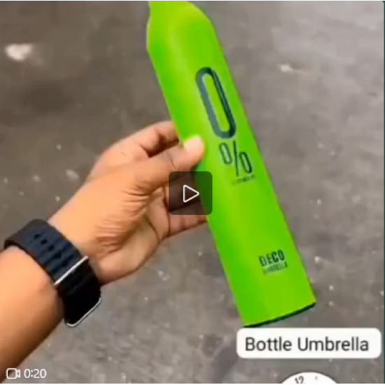 شمسية علي شكل زجاجة