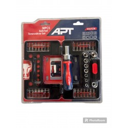 APT طقم لقم وسنون مفك متغيرة يد سيستيم مربع1 4 38 قطعة