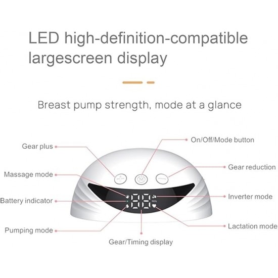 مضخة كهربائية لاسلكية للرضاعة الطبيعية قطعه واحده