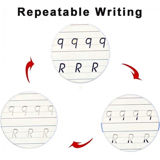 عرض قطعتين دفتر تدريبات سحرية من سانك 4 كتب 10 عبوات اعادة تعبئة قلم 1 مقبض