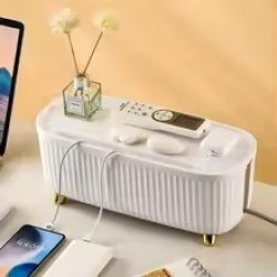 صندوق تخزين منظم أسلاك الكابلات المقبس اللاسلكي موزع إنترنت واي فاي سوار سطح المكتب كابل نقل بيانات التوصيل حامل الرف