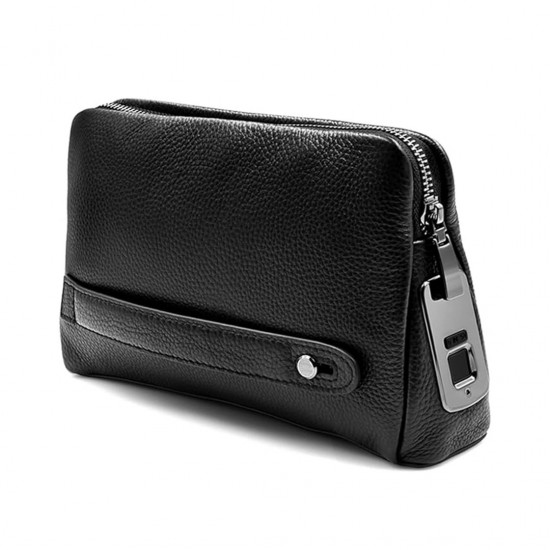 شنطة يد جلدية بقفل بصمة الاصبع