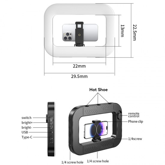 رينج لايت للتصوير الاحترافي P9 Wireless Headphone