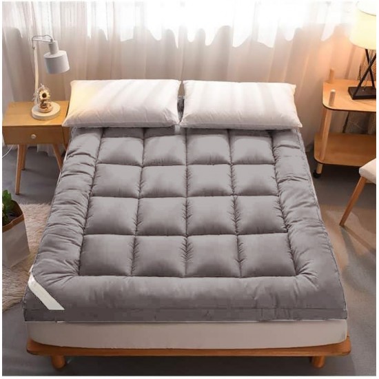 مساعد دوشك نفرين طبي 2 كيس خدادية شرشف رصاصي