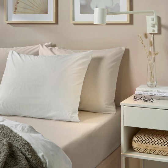 مساعد دوشك نفرين طبي 2 كيس خدادية شرشف بيج