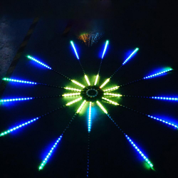 عرض LED Smart Sound Control ليزر الحفلات Star Shower