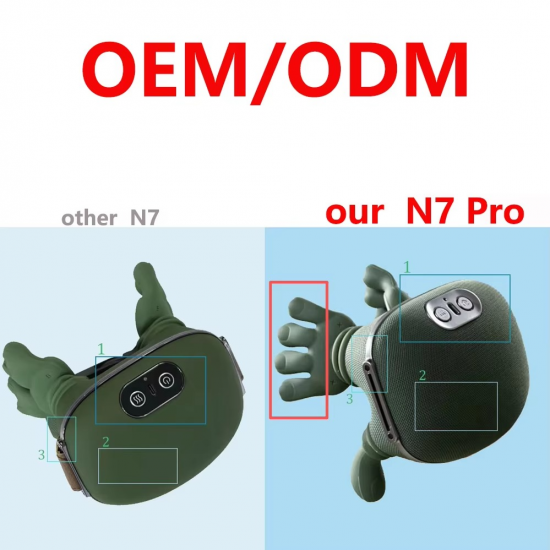 مساج الكتف و الرقبة علي شكل يد