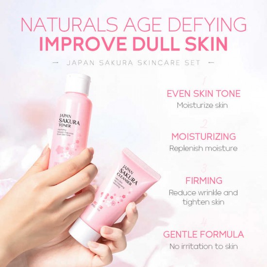 مجموعة ساكورا اليابانية للعناية بالبشرة و الجسم