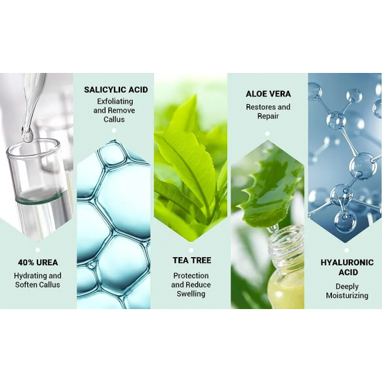 كريم مرطب ومغذي للعناية بالوجه و الجسم بحمض الساليسيليك واليوريا