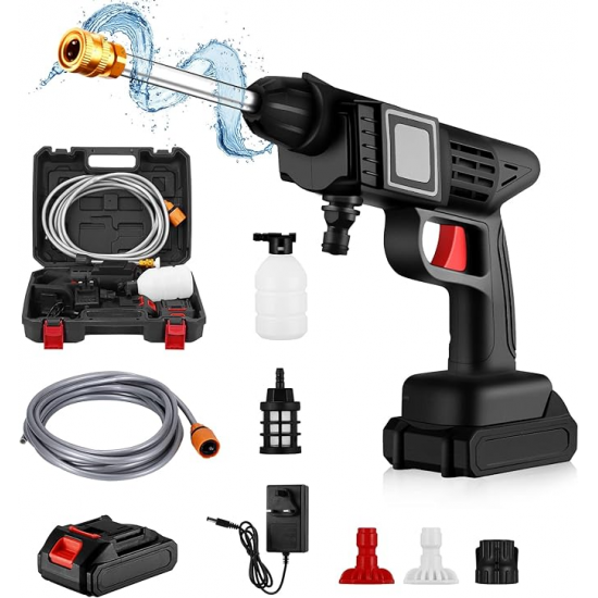 مسدس الغسيل لسيارة بالفوم ب 2 بطارية