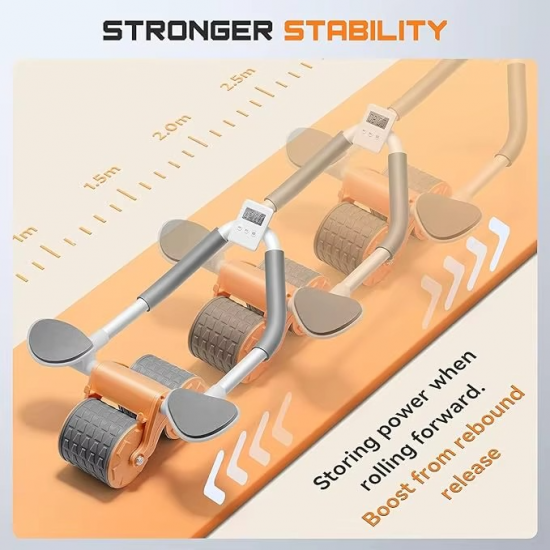 عجلة البطن الرياضية بشاشة ديجيتال