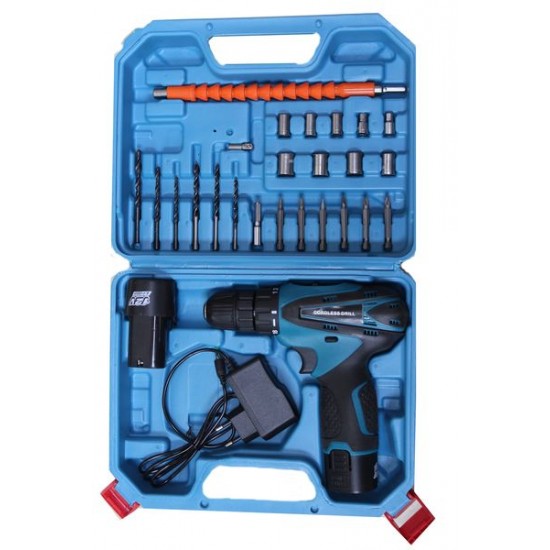 دريل يابانى 12 فولت 28 قطعة ببطاريتين